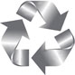 Recycle Logo three curved arrows
