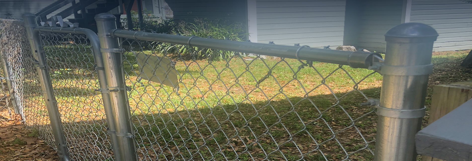 Galvanized Residential Tube with chain link fence