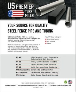 US Premier Tube Mills "Resources" sell sheet preview